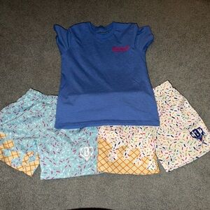 Baseball Lifestyle 101 Ice Cream Shorts and Shirt, Size M